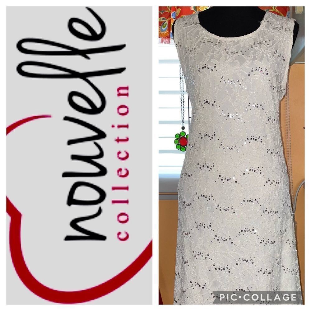 🆕 nouvelle collection lace overlay formal or cocktail dress sz 8-10